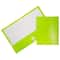 JAM Paper Laminated 2-Pocket Glossy 3-Hole Punch School Folders, 6ct.